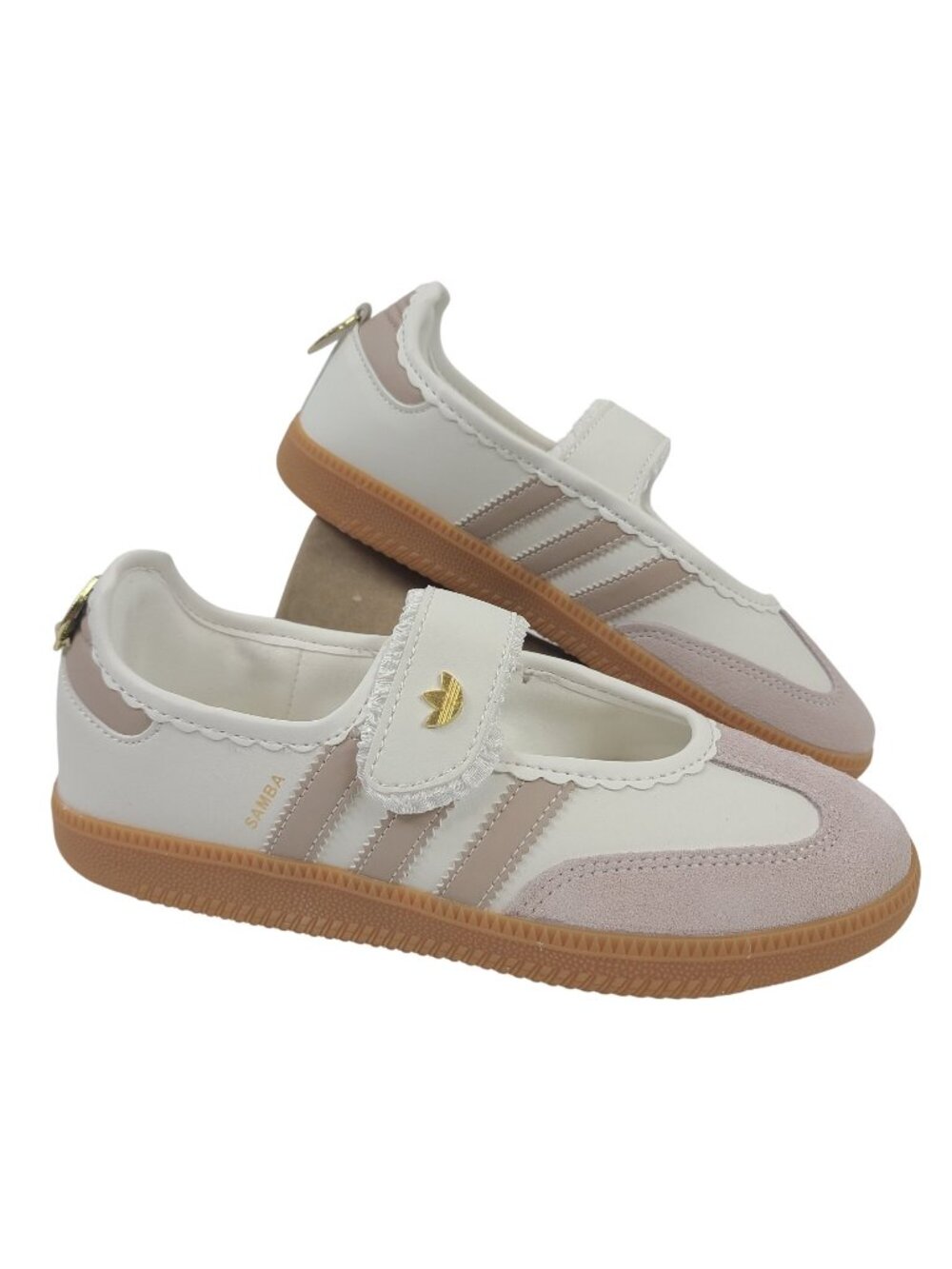 NEW Adidas Samba Jane W Women's Mary Jane Shoes Bean Paste Powder Size 5.5